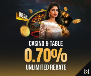 Casino & Table 0.70% Instant Rebate